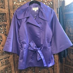 Beautiful Dark Purple Victor Costa Coat SZ S